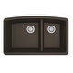 preview thumbnail 34 of 56, Karran Undermount Quartz Double Bowl Kitchen Sink Brown