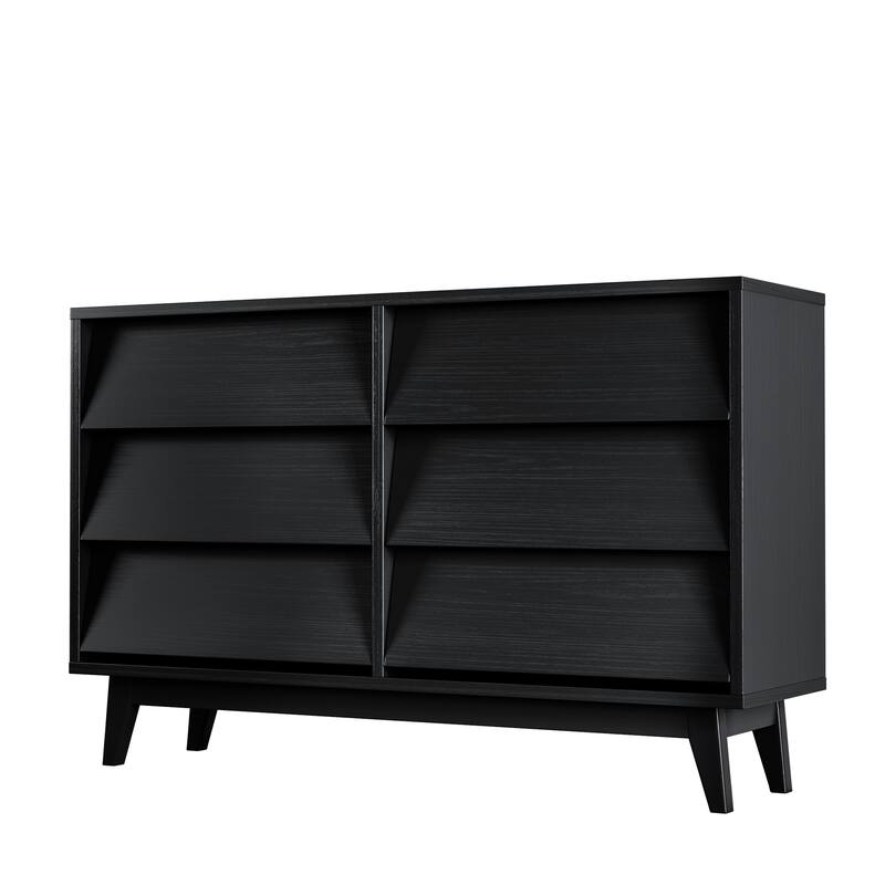 Double Dresser Features Vintage-style and Bevel Design