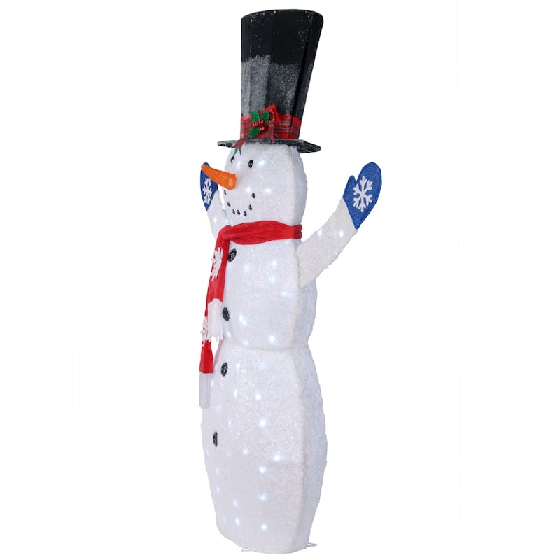 National Tree Company 6 ft. Snowman Decoration with White LED Lights
