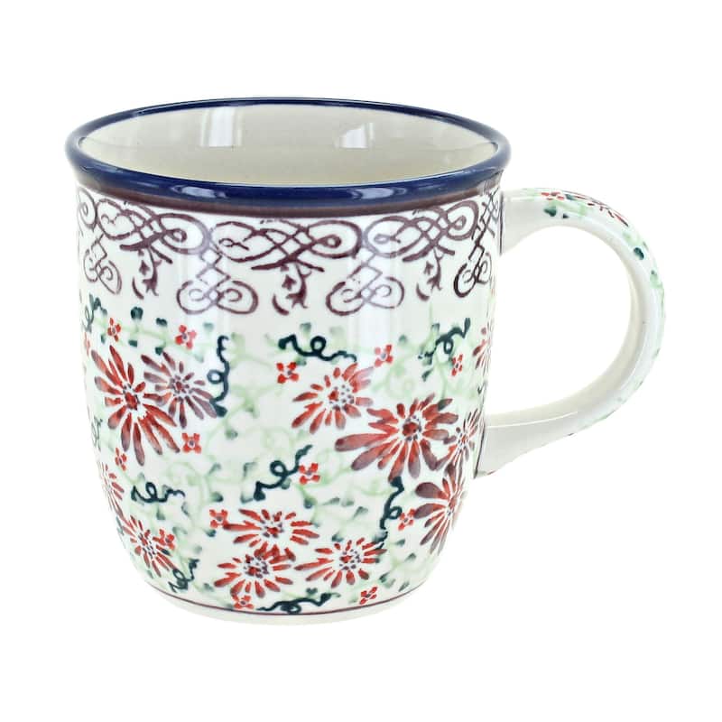 Blue Rose Polish Pottery Zaklady Mug
