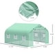 preview thumbnail 12 of 16, Outsunny 11.5' x 10' x 6.5' Outdoor Walk-In Greenhouse w/ Zippered Door