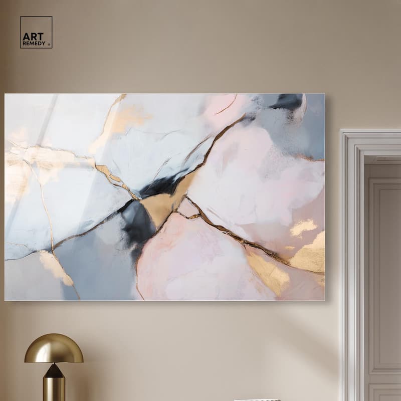 Gilded Veins Acrylic by Art Remedy, Ready to Hang