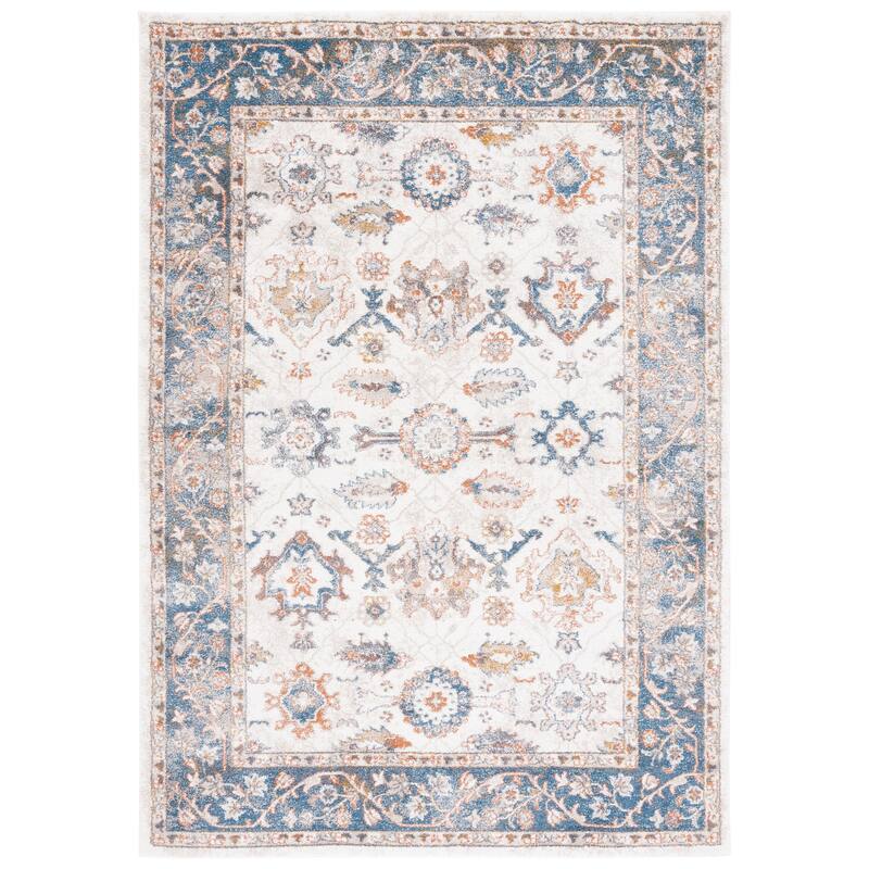 SAFAVIEH Symphony Corine Traditional Rug - 5'5" x 7'7" - Ivory/Navy