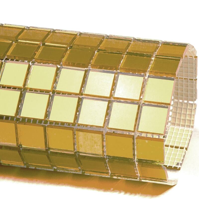 Apollo tile 12" x 12" Altin Glossy Amber Gold Glass Tile (20 sq ft/case) - 20 Pack
