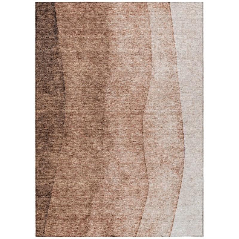 HomeRoots Ombre Transitional Rectangle Outdoor Rug