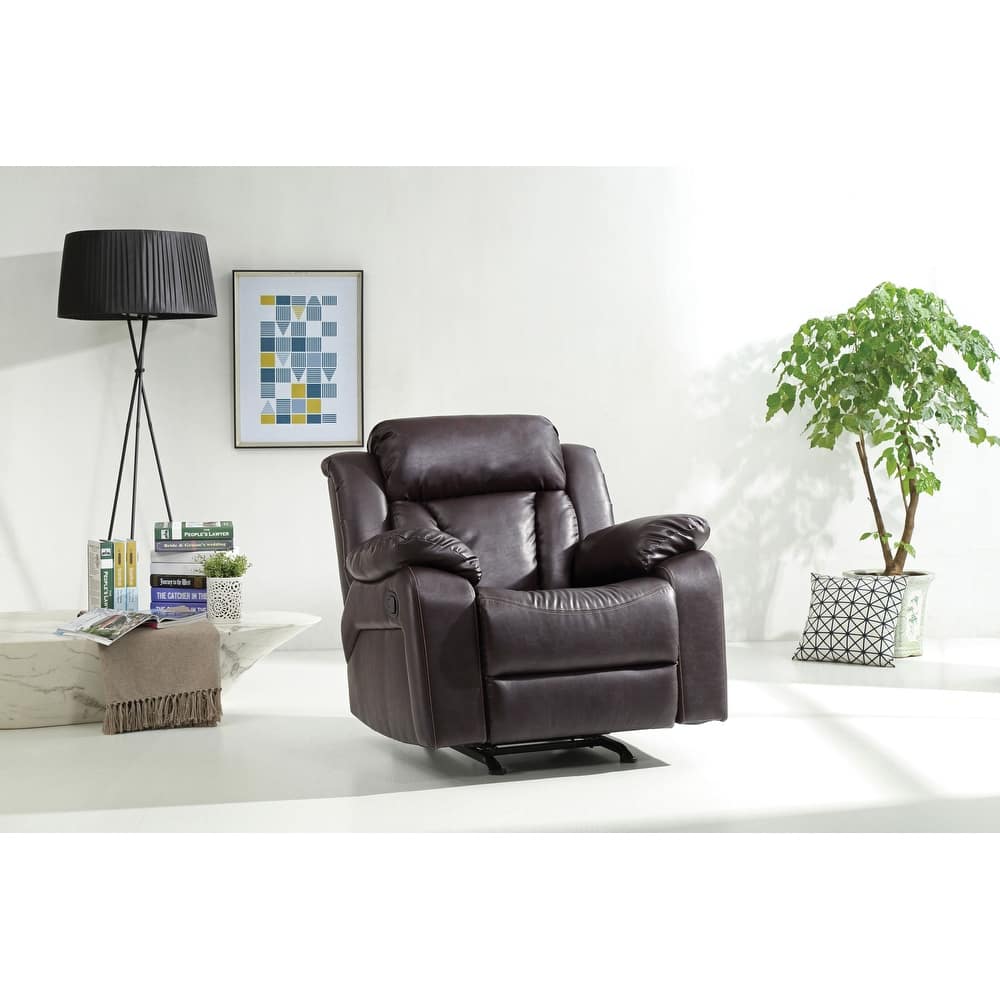 Copper Grove Sorgenfri Faux Leather Rocker Recliner Chair