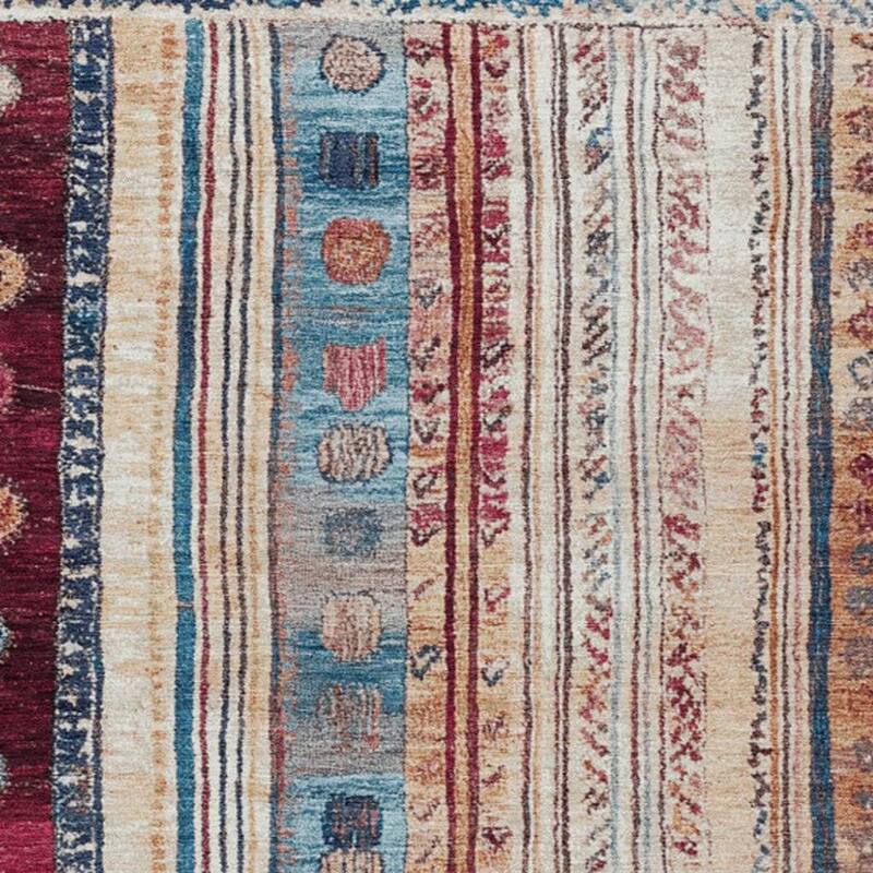 HomeRoots Striped Transitional Rectangle Outdoor Rug