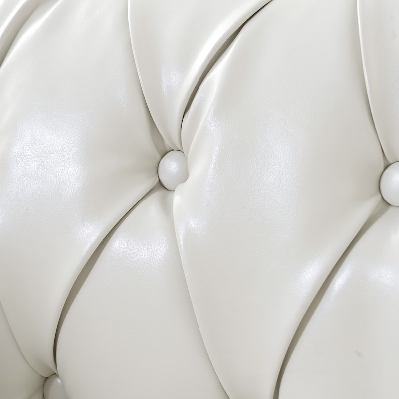 GDFStudio- Winston PU Leather Chesterfield Club Chair