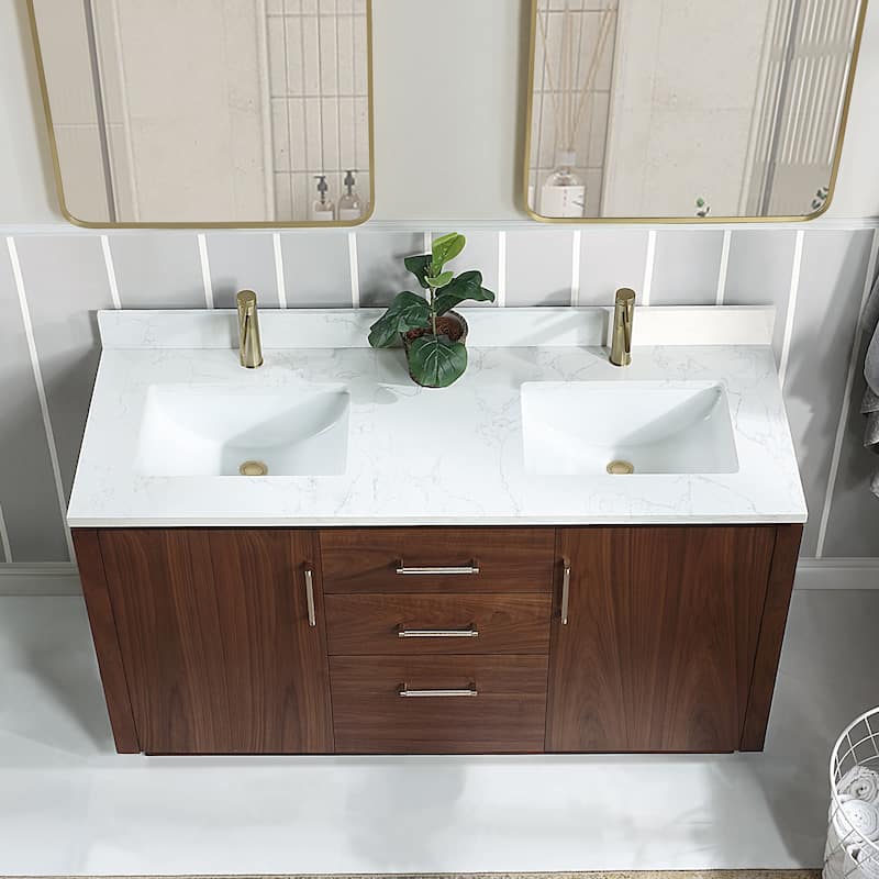 Miseno MV-NM-705760M San 60" Free Standing Double Basin Vanity Set