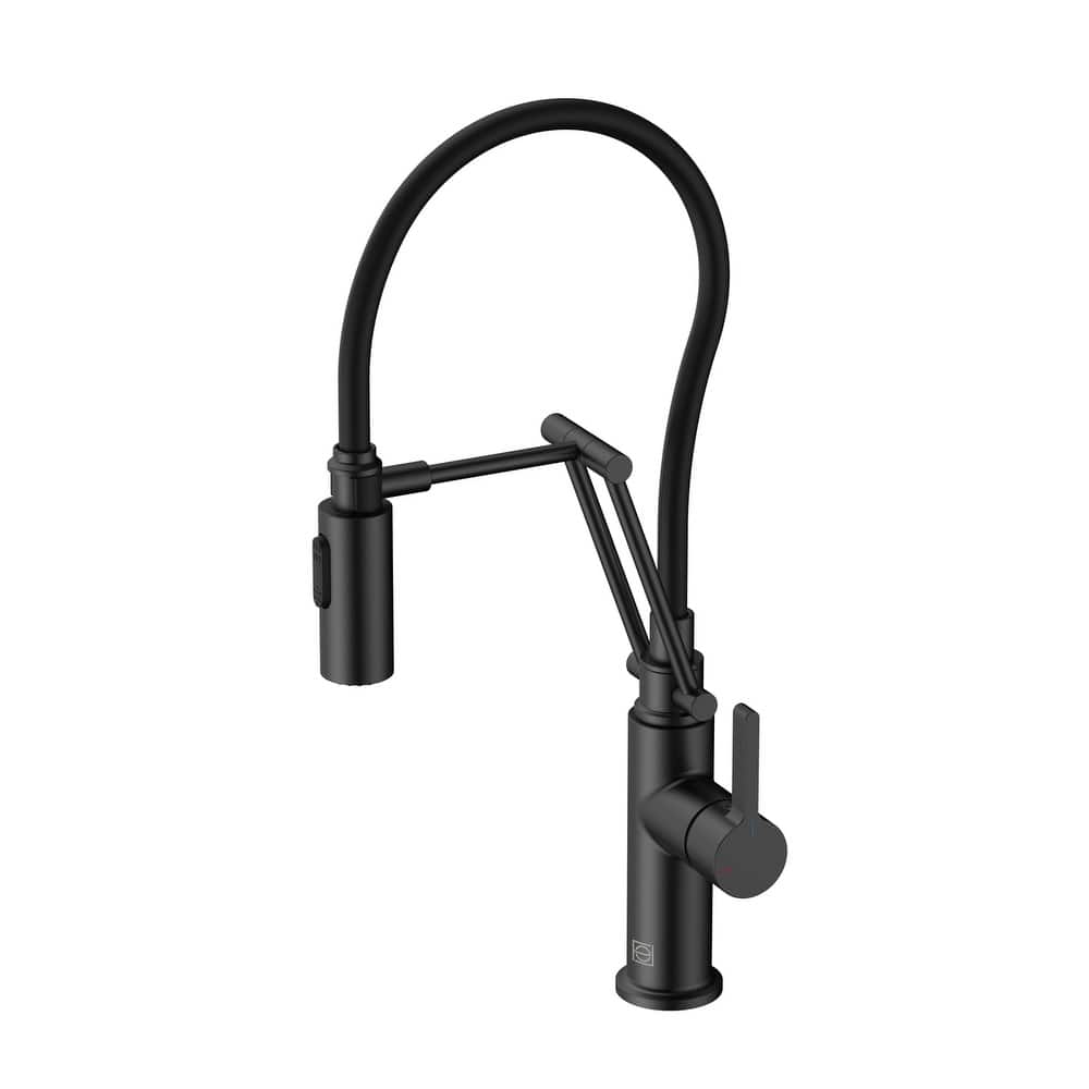 Indigo Home Single Handle Pull Down Sprayer Kitchen Faucet