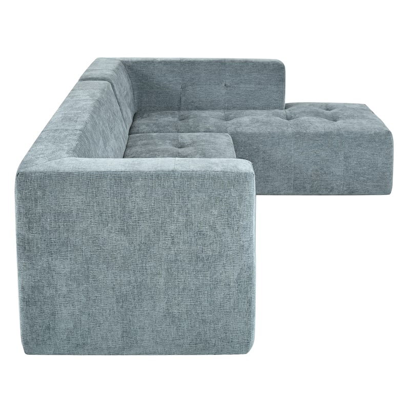 L-Shaped Modular Modular Combination Living Room Sofa Set Modern Minimalist Sofa, Upholstered Deep Seat Couches