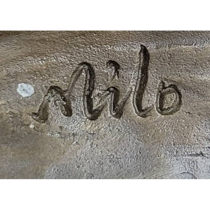 Original Milo Gorgeous Bust Horse Head Bronze Sculpture Art Deco Figurine Figure