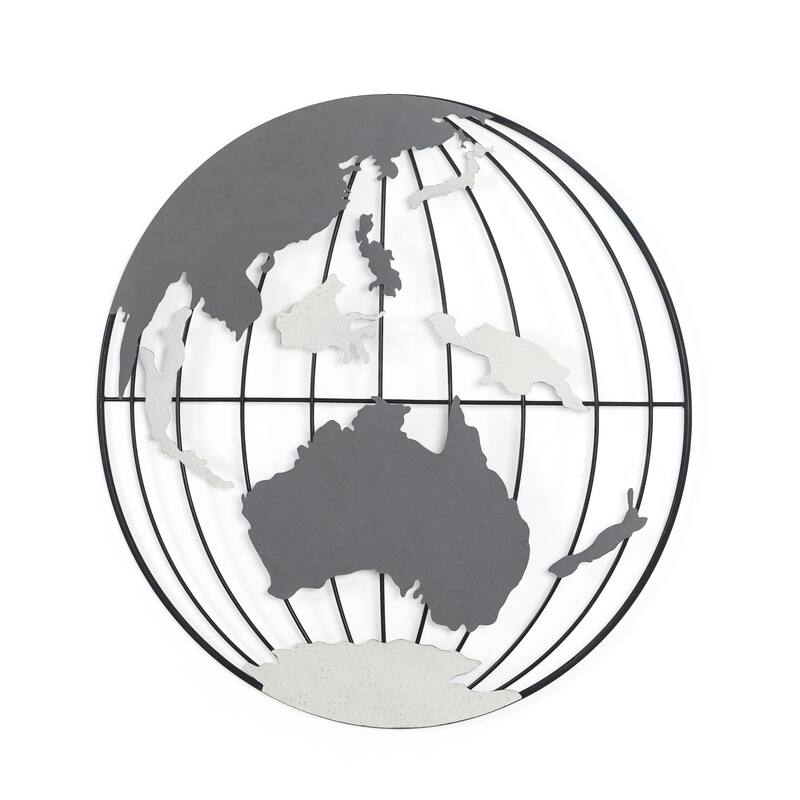 Adeco Metal Square Frame Wall Decor - Black Earth