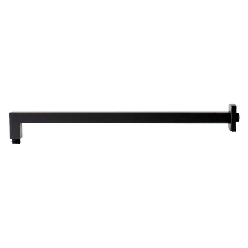 Black Matte 20" Square Wall Shower Arm