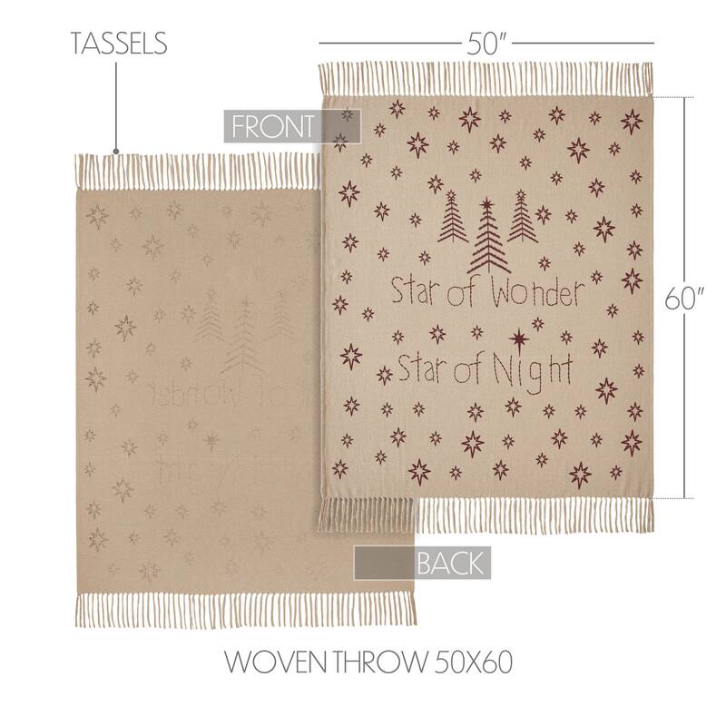 Star of Wonder Woven Throw 50x60
