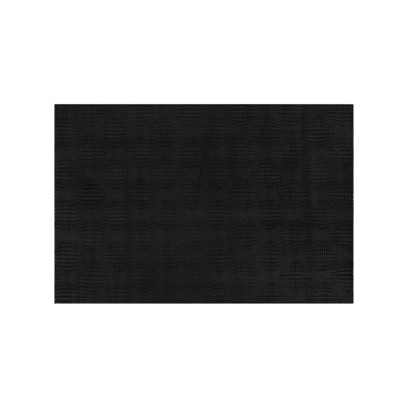 Beverly Rug Serenity Solid Modern Non Slip Soft Indoor Area Rug - 2X3 - Black