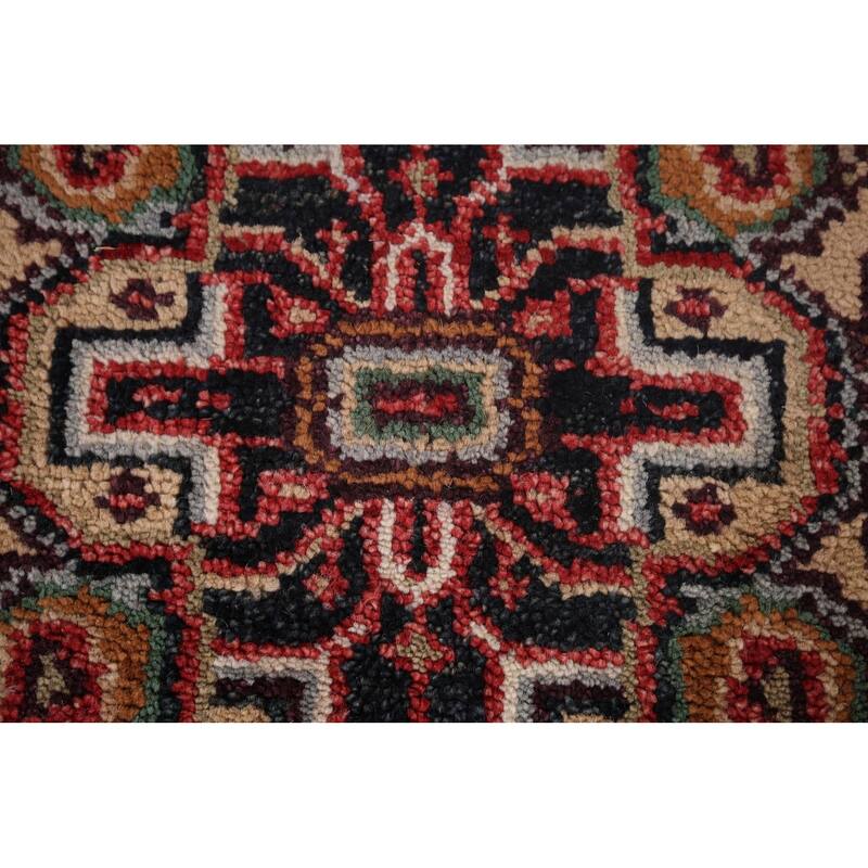 Heriz Serapi Indian Accent Rug Handmade Wool Carpet - 3'2"x 5'0"
