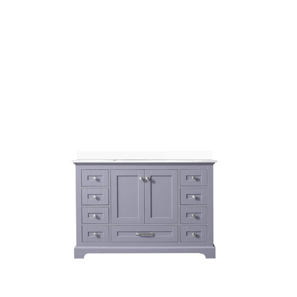 Dukes 48 in. W x 22 in. D White Single Bath Vanity and Cultured Marble Top
