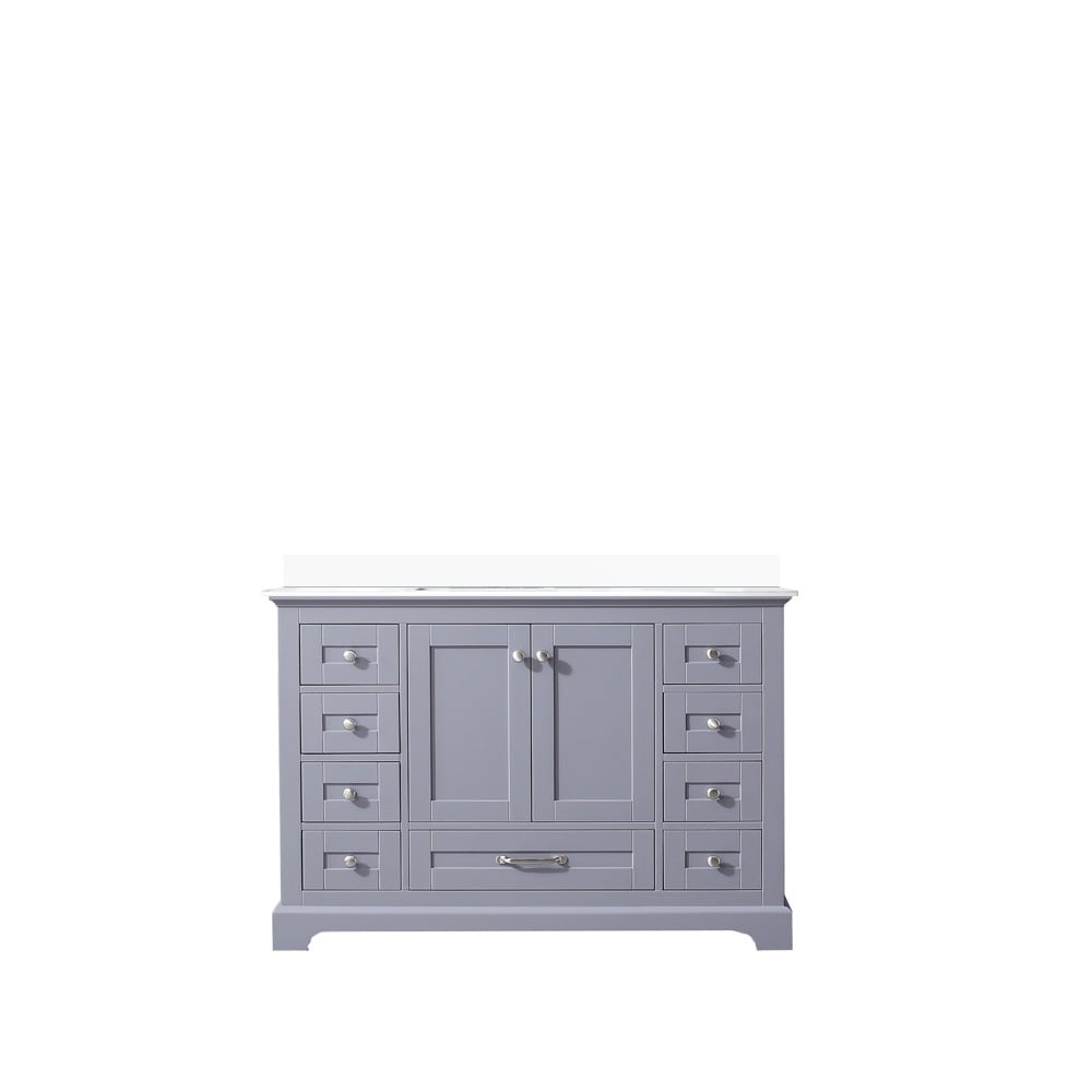 Dukes 48 in. W x 22 in. D White Single Bath Vanity and Cultured Marble Top