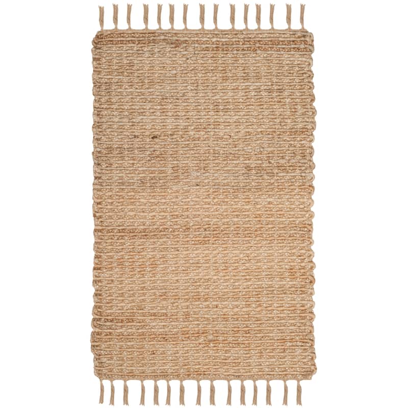 SAFAVIEH Handmade Natural Fiber Amirah Jute Rug - 2'6" x 4' - Natural