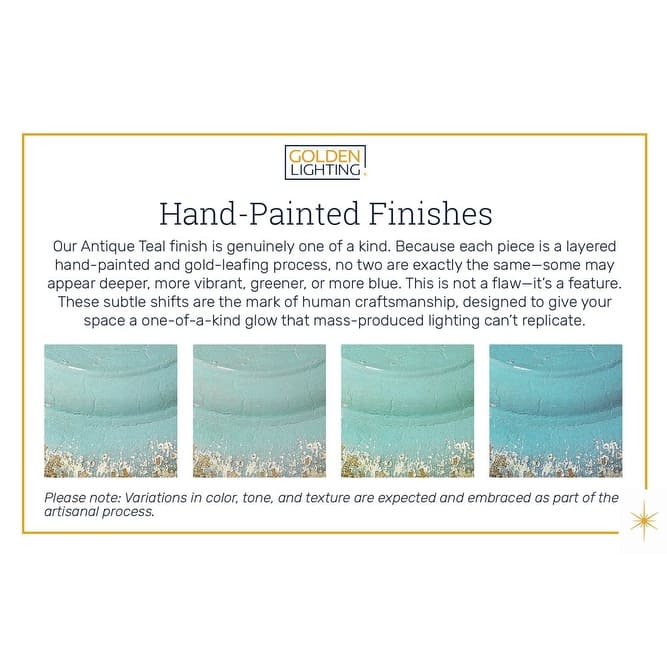 Golden Lighting 0865-BA4 TEAL Kinsley 4 Light 8" Wide Vanity Light