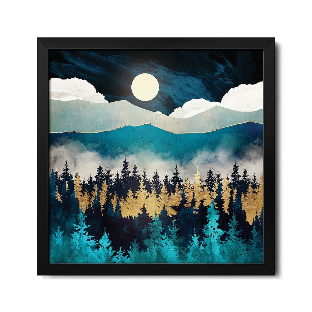 Evening Mist Premium Framed Poster by SpaceFrog Designs
