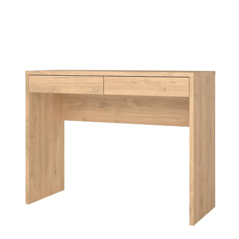 Porch & Den Wilbur Home Office Writing Desk with 2 Storage Drawers