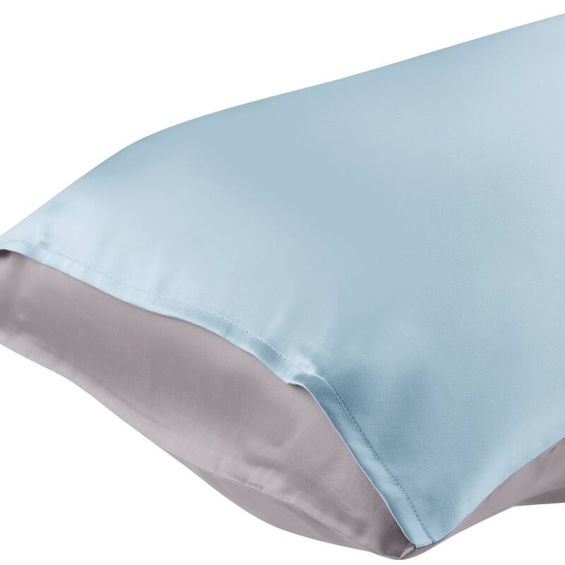 Silk Envelope Closure Hair and Skin Soft and Smooth Pillowcase 1 Pc - Blue