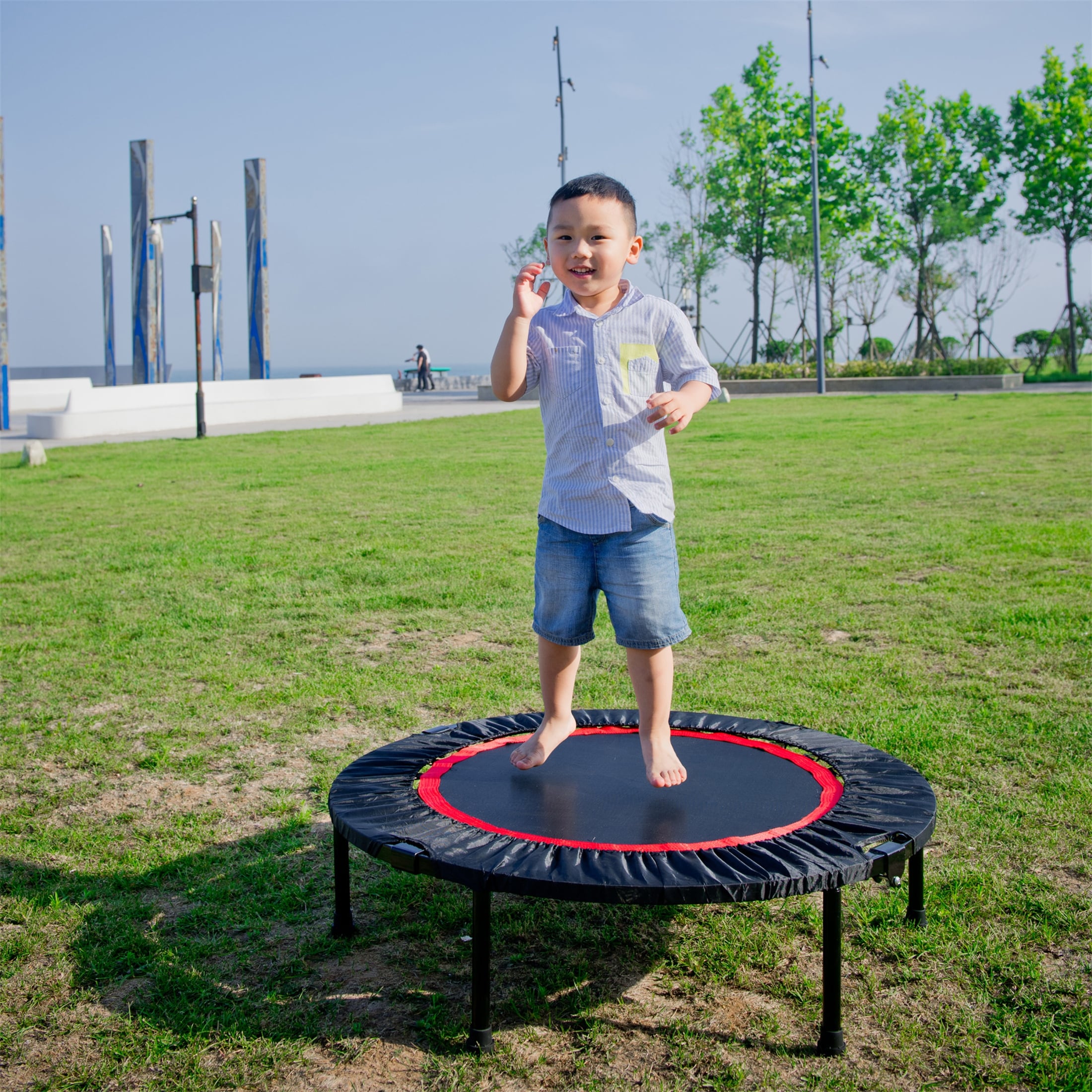 Zenova 40 Rebounder Trampoline for Adults Fitness Mini Trampoline Bed Bath Beyond 40114575