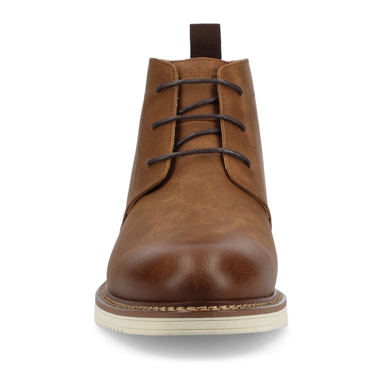 Vance Mens Stratton Medium and Wide Width Plain Toe Casual Chukka Boot - Medium - Walnut - 12