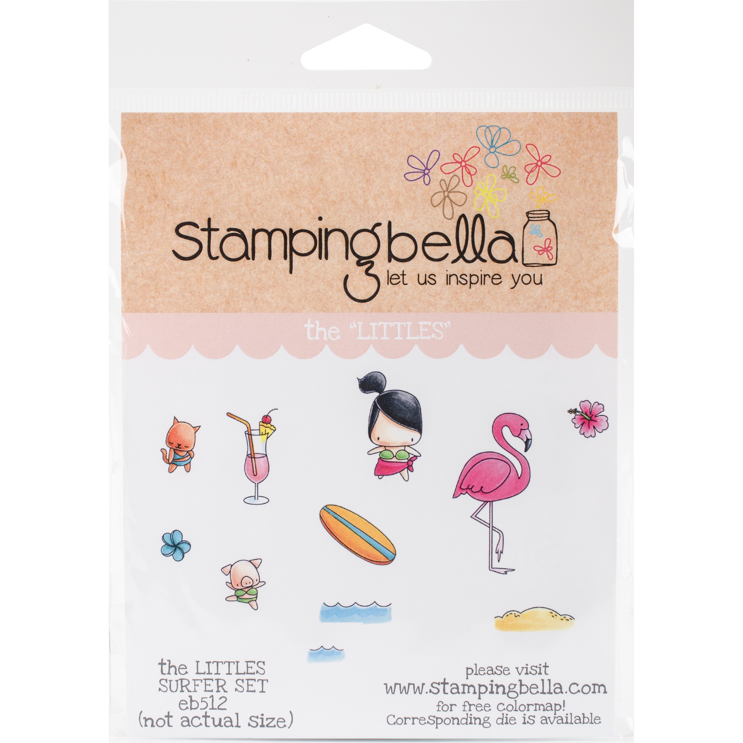 Stamping Bella EB512 Cling Stamps-Surfer