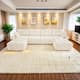Option 4 Seater with 2 Ottoman White