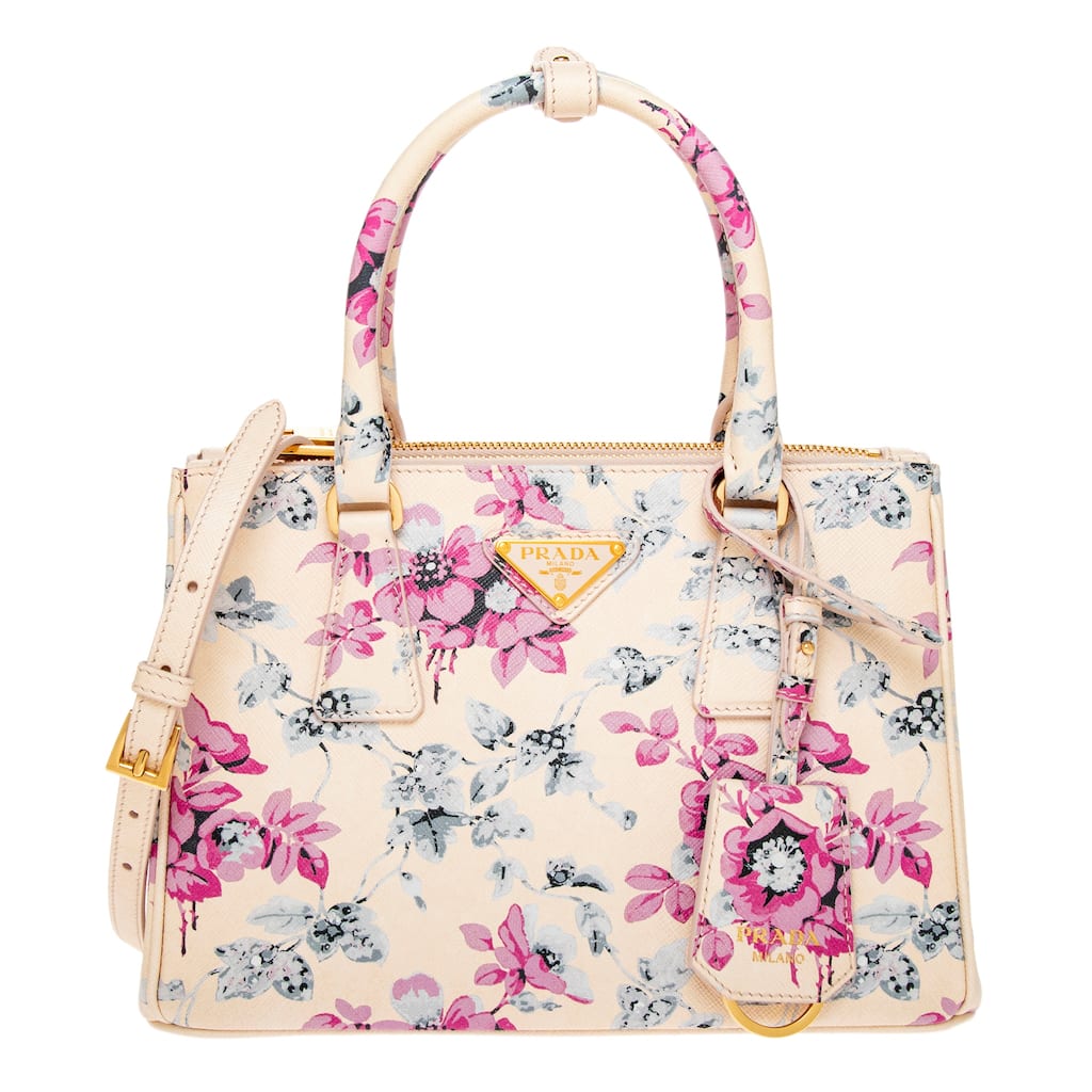 Prada Galleria Printed Saffiano Leather Bag