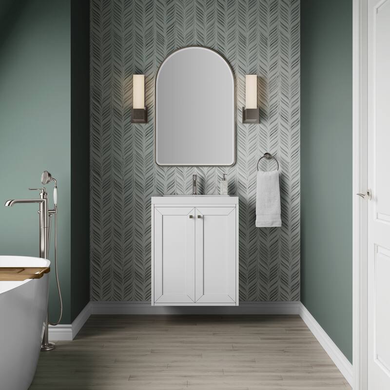 James Martin Vanities 533V24WG Chianti 24" Wall Mounted Single Basin