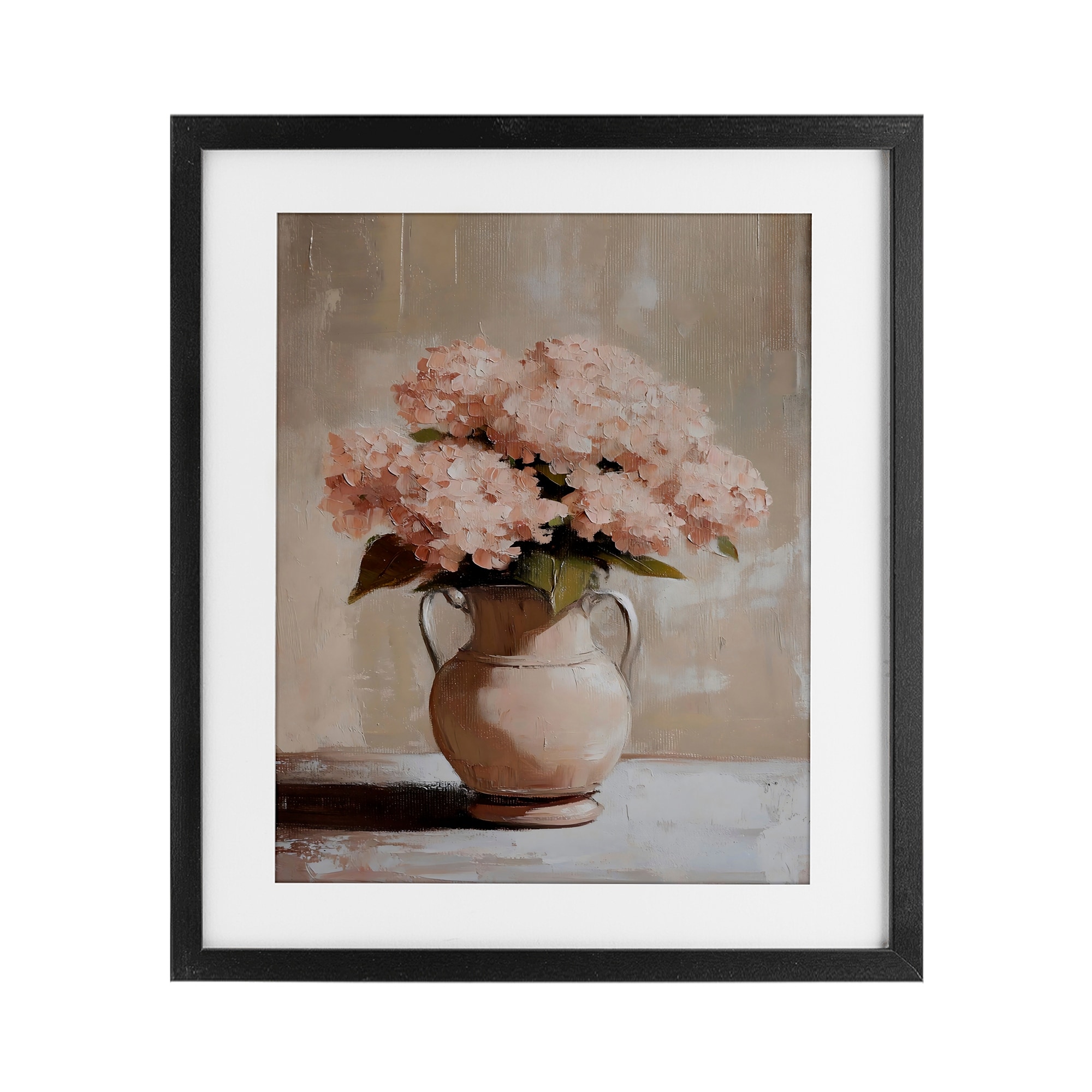 Stupell Double Handle Flower Vase Under Glass Framed Design By Franklyn Gregory