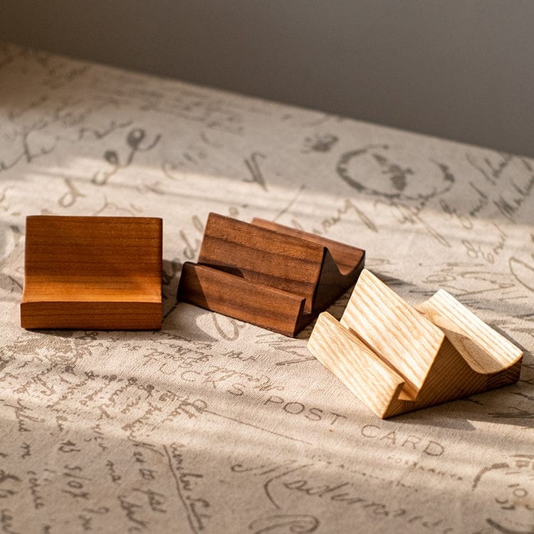 RusticReach Solid Wood Cellphone Stand Desktop Stand