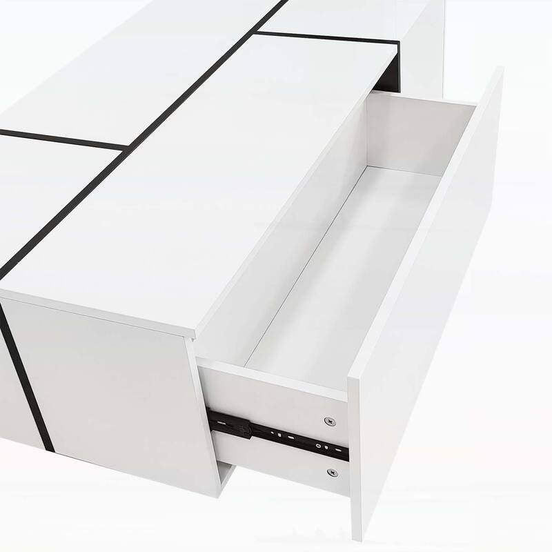 Extendable Coffee Table,Ample Storage for Living Room