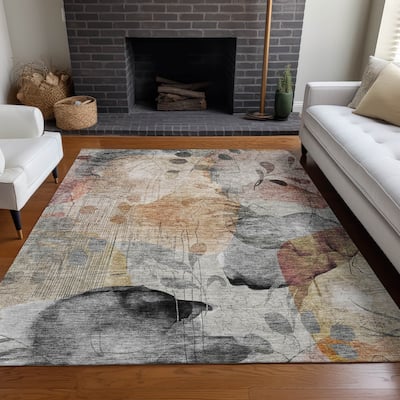 Premium Washable Super Soft Modern Floral Mayfield Rug
