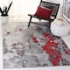 SAFAVIEH Adirondack Cordelia Abstract Glam Rug - 8' x 10' - Red/Grey