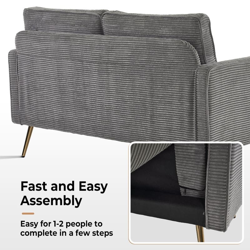 VINGLI 56" Modern Loveseat