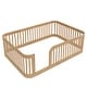 preview thumbnail 10 of 26, Enchanting Wood Twin Size Floor Bed Frame with Protective Fence by Harper & Bright Designs