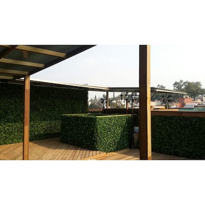20"x20" Artificial Boxwood Hedge Greenery Panels - 12pc