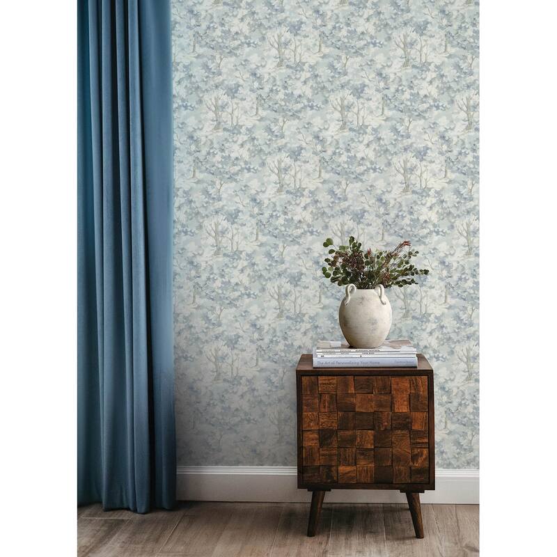 Chesapeake Thicket Blue Forest Wallpaper
