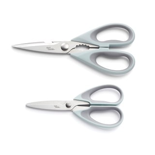 Hampton Forge Our Table Soft Grip 2-Piece Shears Set Grey