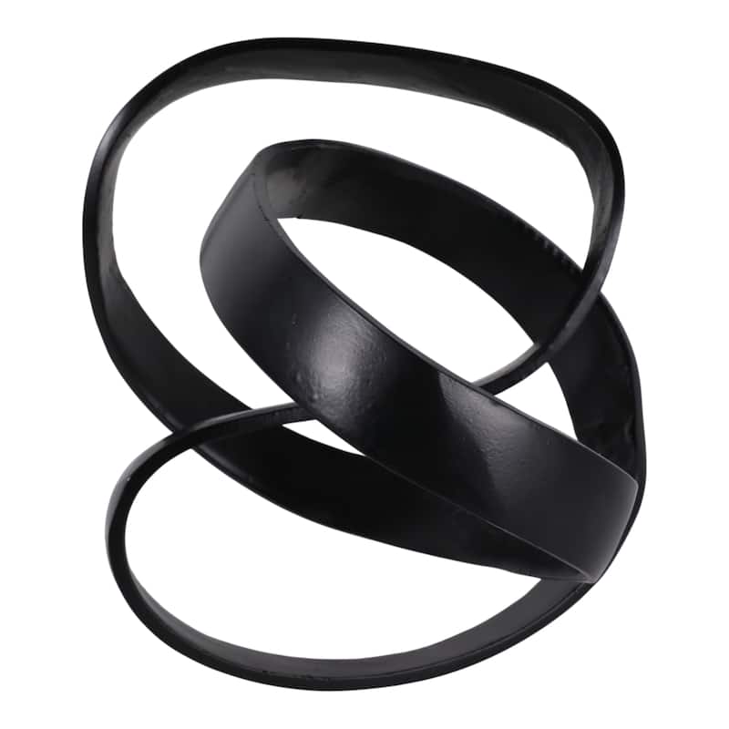 Decorative Aluminum Metal Knot Sculptural - 11"