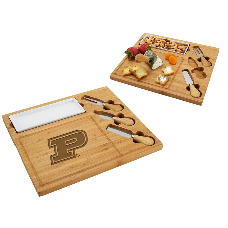 NCAA Purdue Boilermakers Bamboo Cheese & Charcuterie Board