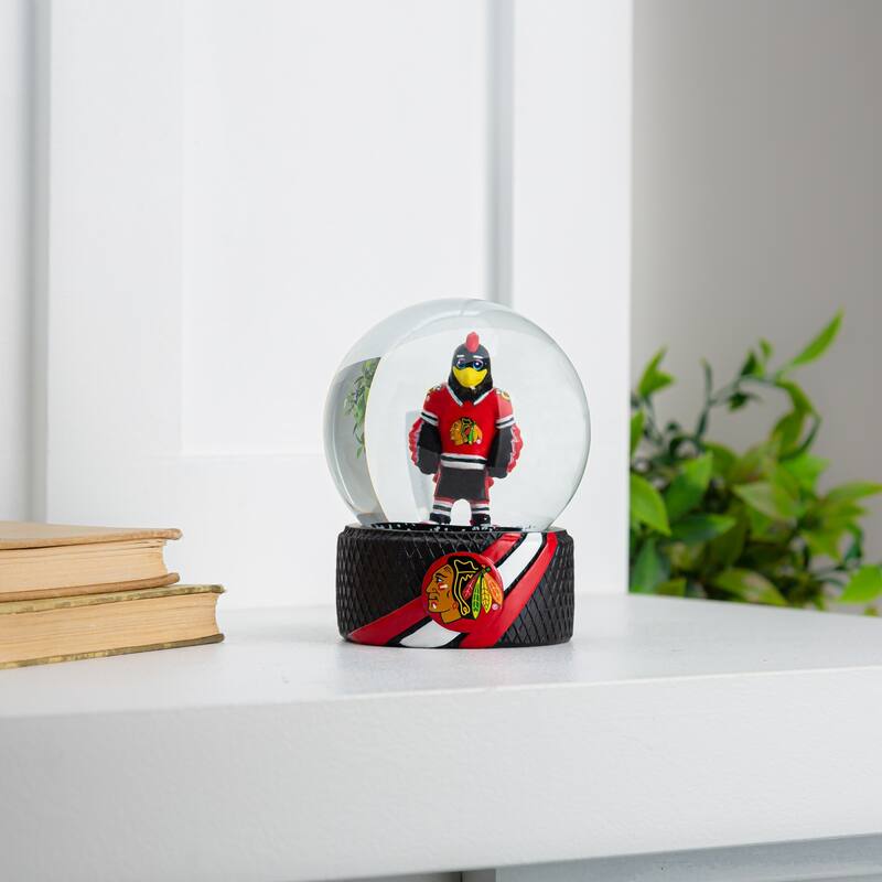 Chicago Blackhawks 5 in. Multicolor Glass Tabletop Snow Globe