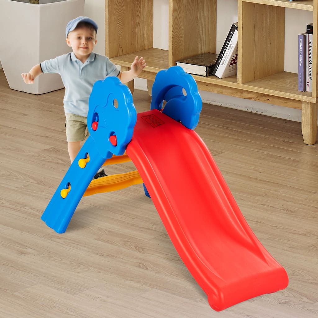 Folding Up-down Slide Plastic Climber Playful Toy For Kids