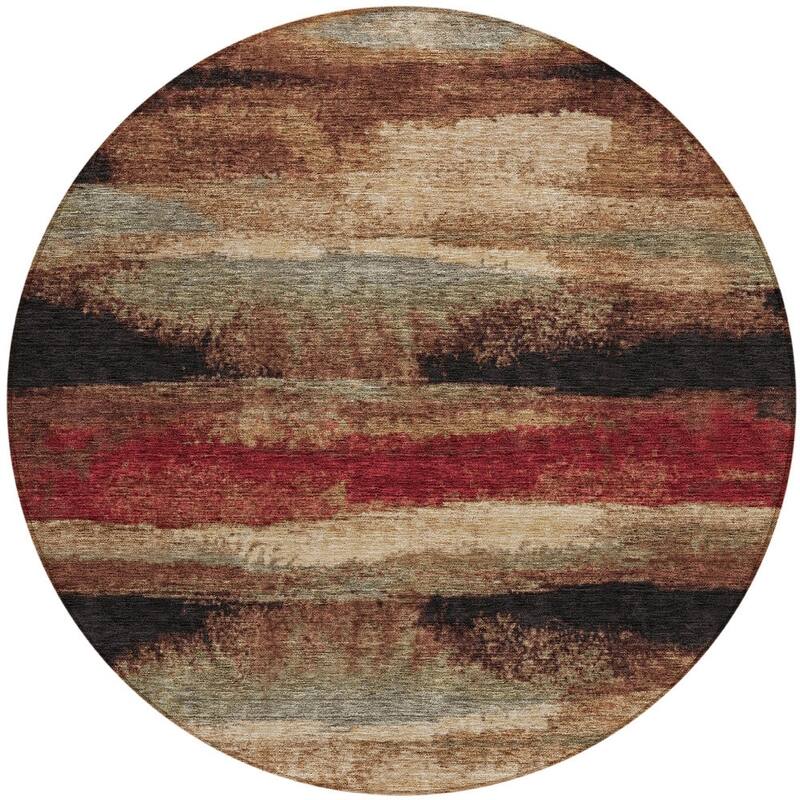 HomeRoots Abstract Transitional Rectangle Outdoor Rug