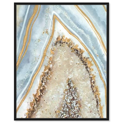 Art Remedy Clarity Art Framed Mineral, Agate & Geode 1 Piece Canvas Wall Art